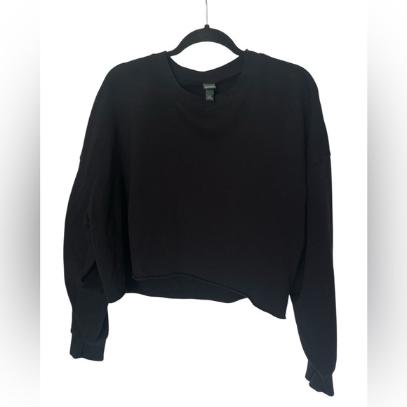 Wild Fable Black Cropped Sweatshirt - Picture 1 of 7